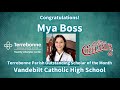 Mya Boss - Terrebonne Parish April 2024 Outstanding Scholar of the Month