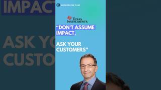 Texas Instruments CTO: Don't Assume Impact, Ask Your Customers! #ai #gtm @TexasInstruments