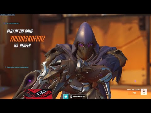 POTG! SUREFOUR INSANE REAPER + SOLDIER 76 GAMEPLAY OVERWATCH 2 SEASON 1