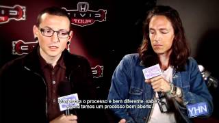 Chester Bennington &amp; Brandon Boyd para o Young Hollywood Network