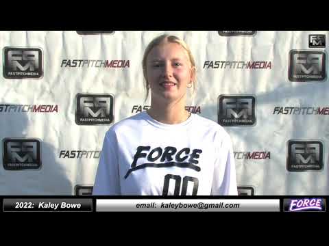 2022 Kaley Bowe 3.65 GPA - Pitcher Softball Skills Video - Fresno Force