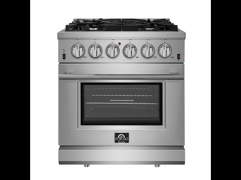 FFSGS6239-30 - 30″ Gas Range FORNO ALTA QUALITA Pro-Style Gas 5 Italian Burners 68,000 BTU