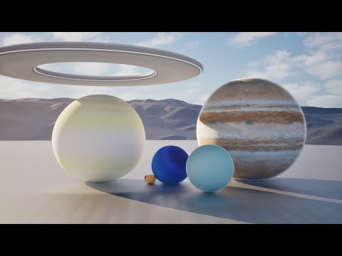 Planet Size Comparison 3D | Solar System Planets Bouncing Animation