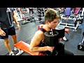 17 Year Old Repping out the 140lb Dumbbells *CRAZY*