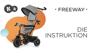 FREEWAY-Dreirad von Kinderkraft mit Drehsitz | Montageanleitung