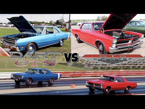 1969 Dart GTS 340 vs 1965 GTO - PURE STOCK DRAG RACE (best of 3)