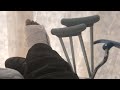 Broke 3 Bones In My Foot In A Car Accident Messed Up My Left Side ButGod I Have A Walker Cructhes