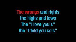 Tim McGraw &amp; Catherine Dunn - Diamond Rings And Old Barstools (Karaoke) - Dancing Frog Karaoke