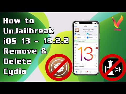 How to UnJailbreak iOS 13 - 13.2.2 | Remove & Delete Cydia | Uninstall Checkra1n | No Restore w/Comp