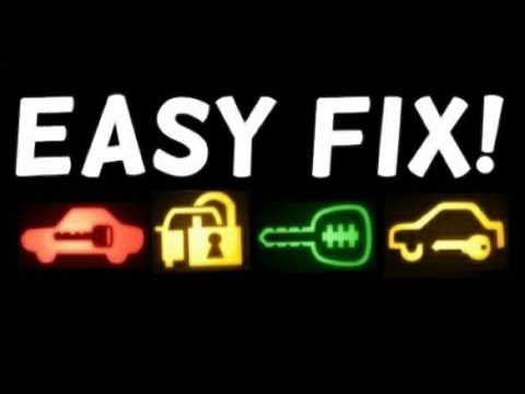 HOW TO FIX & RESET IMMOBILIZER SYSTEM WARNING LIGHT STAYS ON OR FLASHING | CAR WITH LOCK SYMBOL