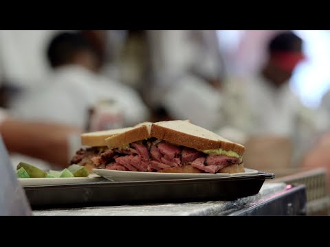 Behind the Pastrami Counter at Katz's Deli