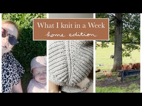 What I knit in a Week - Home Edition || Knitting Vlog || Wild Knits Glasgow