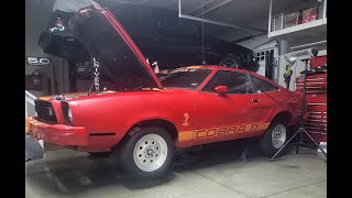 1978 Ford Mustang Cobra II project Part 1. replacing the old starter with a mini high torque starter