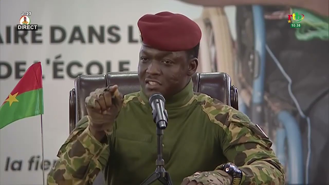 "Nous avons un objectif d'ingénieur qu'il faut atteindre par an " Capitaine Ibrahim Traoré
