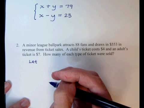 word problems on system of linear equations in two variables