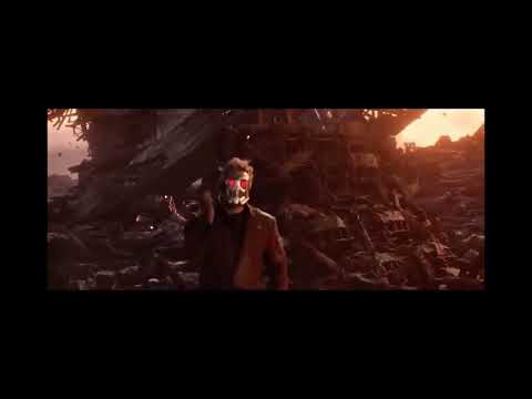 Peter Quill flips off Thanos