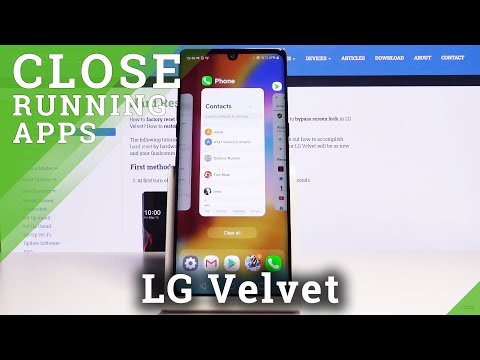 How to Turn Off Running Apps in LG Velvet - Deactivate Background Apps
