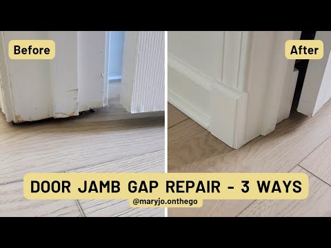 3 ways to repair door jamb gaps after changing out your flooring