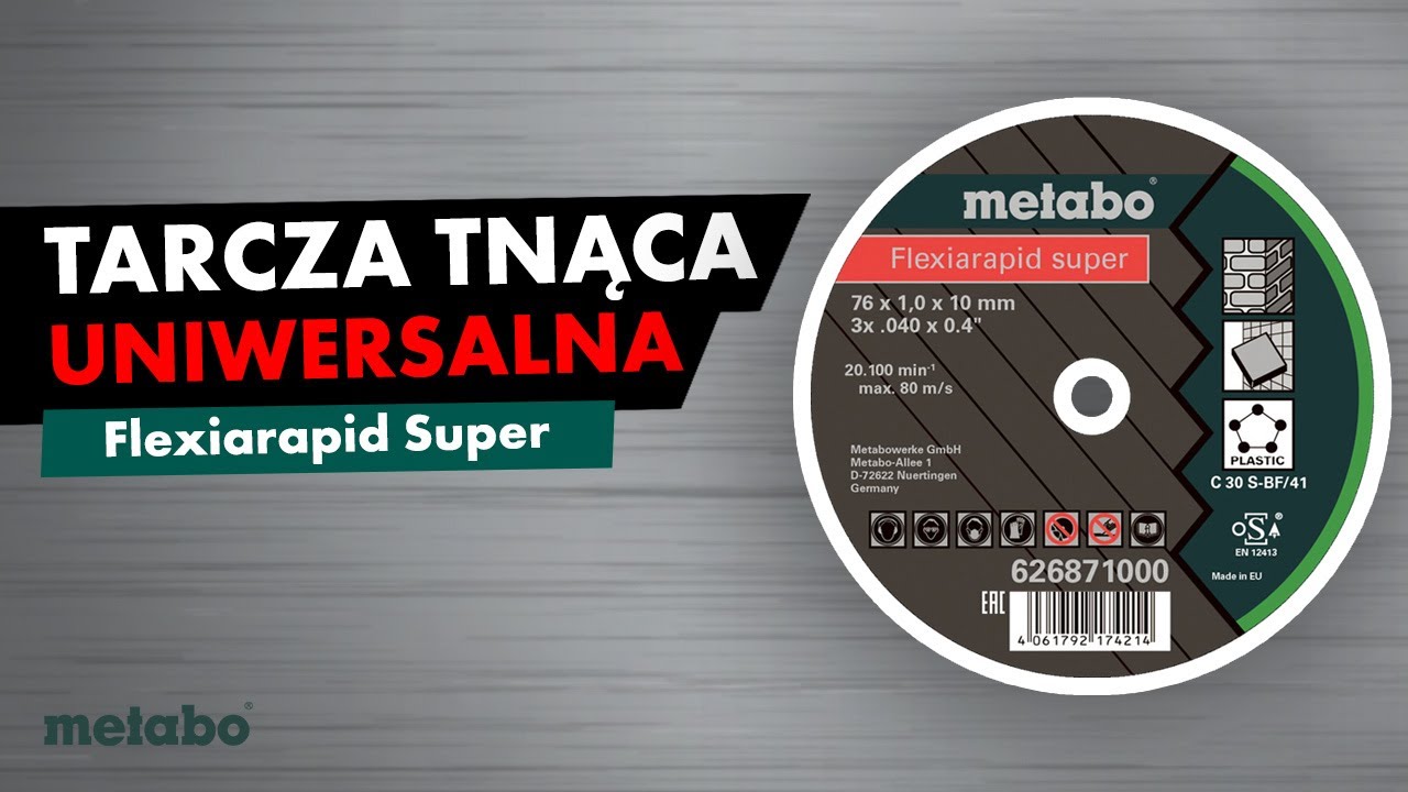 Metabo tarcza tnąca „Flexiarapid Super” uniwersalna