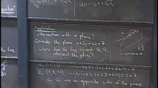 Lec 5: Parametric equations for lines and curves | MIT 18.02 Multivariable Calculus, Fall 2007