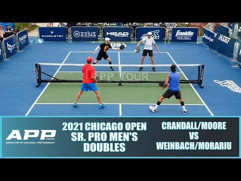 APP Chicago Pickleball Open Sr. Pro Men's Doubles: Crandall/Moore vs Weinbach/Morariu