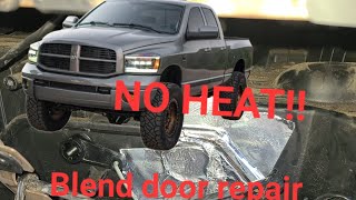 2002-2008 Dodge Ram no heat temporary Blend door repair easy fix