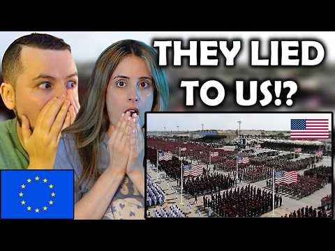 European Girl First Time Reacting to the Power of the US Military