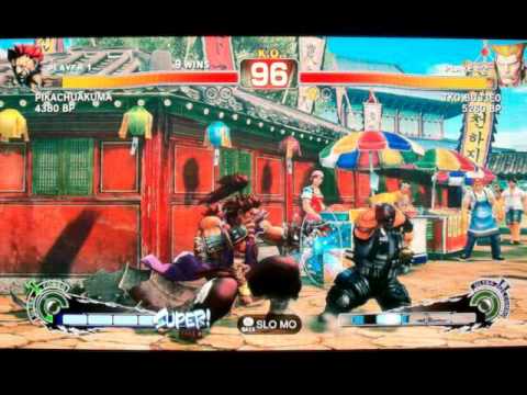 SSFIV ENDLESS BATTLE MATCH JR RODRIGUEZ ( AKUMA ) VS TKO BU33E0 ( GUILE ) ON XBOX 360 GAME 10