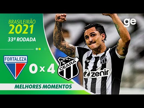 FORTALEZA 0 X 4 CEARÁ | MELHORES MOMENTOS | 33ª RODADA BRASILEIRÃO 2021| ge.globo