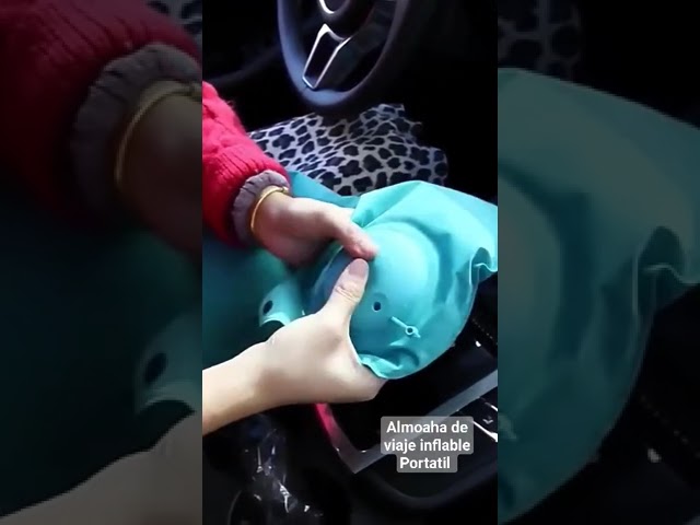 Vídeo relacionado con HOMCA Almohada Inflable para Piernas, Almohada de Viaje, Gris, 1 Pieza