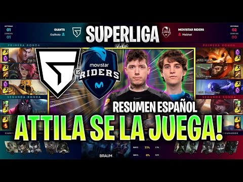 ATTILA SE LA JUEGA CON VARUS! | MOVISTAR RIDERS vs GIANTS RESUMEN SUPERLIGA LVP ESPAÑOL