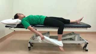 NUHS Physiotherapy - Quadriceps stretch bed exercise