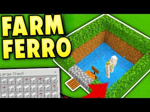 La Più Facile FARM DI FERRO AUTOMATICA su Bedrock Edition! MINECRAFT ITA ​