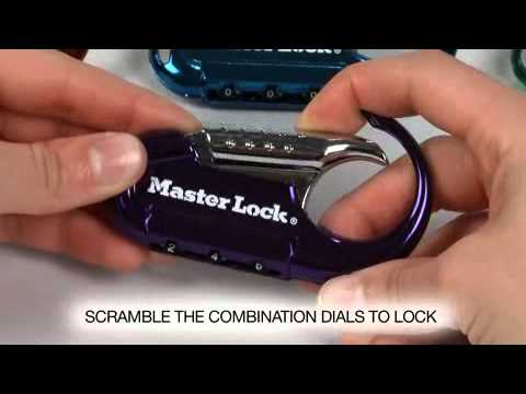 Screen capture of Operating the Master Lock 1548DCM Backpack Combination Lock