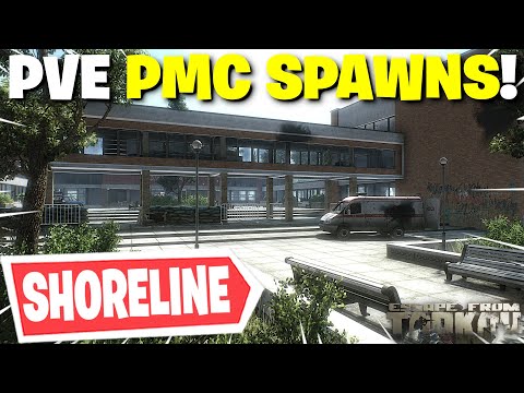 Escape From Tarkov PVE - All PMC Spawn Locations On Shoreline