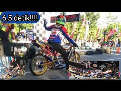 seting sampai juara tembus 6,5 detik - drag ninja 2 tak !!