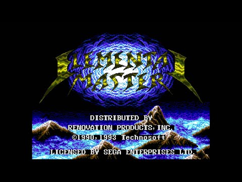 (Genesis / Mega Drive) Elemental Master - No Death Clear, 1CC - Expert | Hardest Difficulty