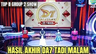 Download lagu FINAL RESULTS OF GROUP 2 SHOW TOP 8 DANGDUT ACADEMY 7 LAST NIGHT mp3