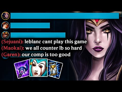 Enemy picks all tanks for my Leblanc but little did they know I have a secret weapon.