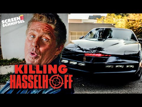 Hasselhoff im K.I.T.T. aus Knight Rider | Killing Hasselhoff | Screen Schnipsel