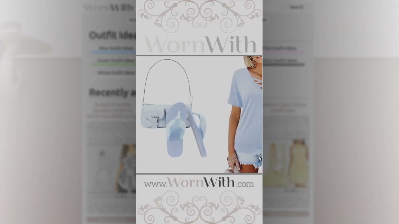 Blue Cute Outfit Idea for Summer Blue Cute Trendy Outfit Idea to Try in Summer