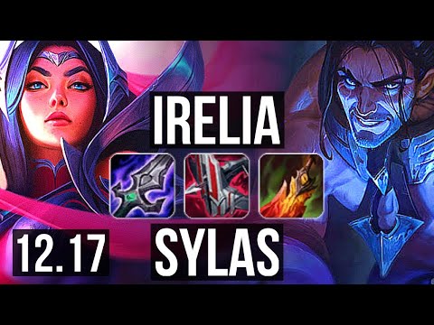 IRELIA vs SYLAS (MID) | 8 solo kills, 800+ games, 1.0M mastery | KR Challenger | 12.17
