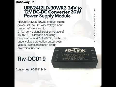 URB2412LD-30WR3 24V to 12V DC-DC Converter 30W Power Supply Module