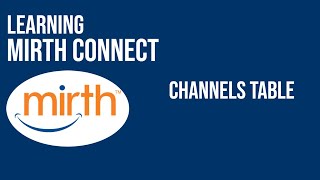 Channel View: Channels Table