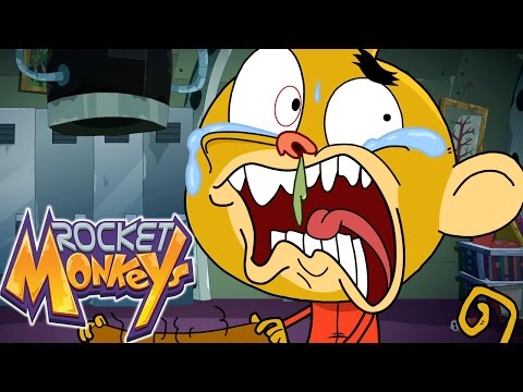 Rocket Monkeys | MONKEY-ITIS and DEEP SPACE DISCO | Rocket Monkeys Season 2 | Cartoons For Kids