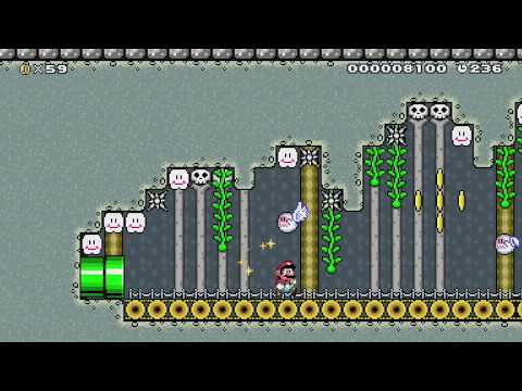 Haunted Hillside 5-2 by Phoenix - SUPER MARIO MAKER - NO COMMENTARY 1bj