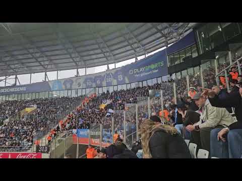 KAA Gent- Club Brugge 0-5 - Away fans singing 🔝