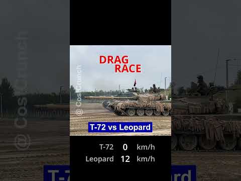 T-72 vs Leopard 2 | Insane Tank Drag Race