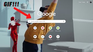 how to get a GIF as your google background on chromebook