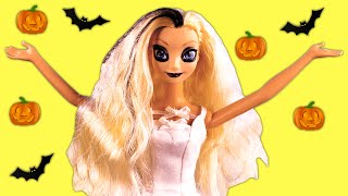Descendants Mal & Evie and Frozen Elsa & Anna’s Halloween Party. Elsa Becomes a Ghost PART 2